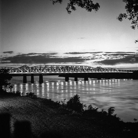 The Harahan Bridge and the Mississippi River, 2017